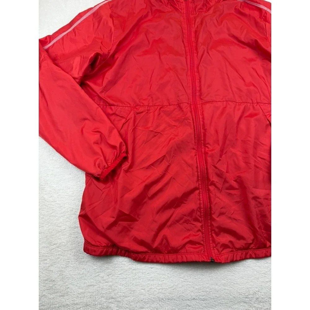 Nike Mens XXL Red Full‎ Zip Hooded Windbreaker Mesh Lining Jacket AA2090-657